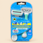 Wetell 3 Stainless Steel Blades Disposable Razors (2 Pack)