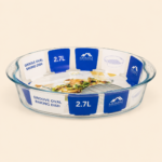 Momaz Groove Oval Borosilicate Glass Baking Dish 2.7L