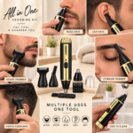 Geemy GM-3166 3-in-1 Rechargeable Nose, Beard & Eyebrow Trimmer - Image 2