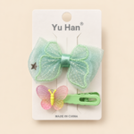 Girls Butterfly Bow Hair Clip – Assorted Colors - Image 3