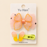 Girls Butterfly Bow Hair Clip – Assorted Colors - Image 4