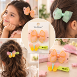 Girls Butterfly Bow Hair Clip – Assorted Colors - Image 5