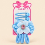 Bow Hair Accessories Set for Girls – Assorted Colors - Image 3