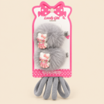 Hair Clips & Hair Ties Set for Girls – Assorted Colors - Image 3