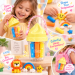 Kids Ice Cream Modeling Clay Cup Set with Carry Handle - Image 4