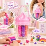 Kids Ice Cream Modeling Clay Cup Set with Carry Handle - Image 6