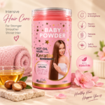 Baby Powder Keratin Hot Oil Hair Cream 800ml - Image 2