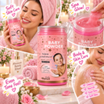 Baby Powder Moroccan Bath Soap – Deep Hydration 800g - Image 2