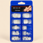 MEI JIA ER White Press-On Toenails – 100 Pieces