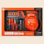 Good Helper Kids’ Pretend Play Tool Set with Helmet