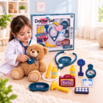 Kids’ Doctor Pretend Play Set – 14 Pieces - Image 2