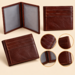 Cambridge Brown Leather Card Holder Wallet for Men - Image 2
