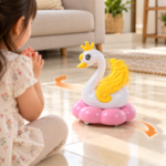Funny Swan Battery Operated Toy with Music and Lights - Image 2