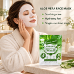 MEIKEGLAMOUR Aloe Vera Soothing & Hydrating Facial Mask - Image 2