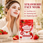 MEIKEGLAMOUR Strawberry Soothing & Hydrating Facial Sheet Mask - Image 2