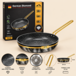 Momaz German Diamond 24cm Non-Stick Frying Pan- 24 cm - Image 3