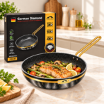 Momaz German Diamond 26cm Non-Stick Frying Pan - Image 3