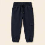 Boys Navy Cargo Jogger School Pants – 3-7 Years