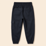Boys Navy Cargo Jogger School Pants – 3-7 Years - Image 2