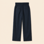 Boys Navy Elastic Waist School Trousers – Size 12 - Image 2