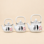 Momaz Enamel Tea Kettle Set – Al Helwe Wal Morra – 3 Kettles