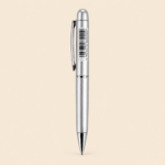 Silver Metal Twist Ballpoint Pen