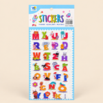 Alphabet Letter Animal Stickers Sheet for Learning and Crafts