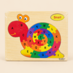 Wooden Snail Alphabet Puzzle
