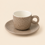 Momaz Luxury Coffee Cup Set – 12 Cups with Matching Saucers