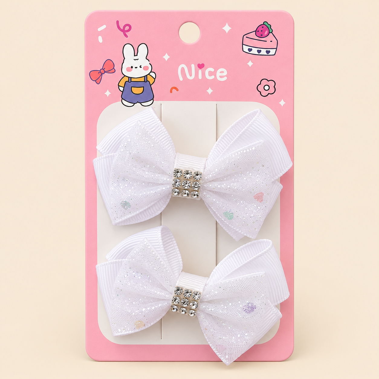 ChatGPT Image Sep 7, 2026, 09_57_35 AM (3) Nice Glitter Bow Hair Clips with Rhinestone Detail – 2 Pieces - Image 1