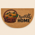 Momaz Sweet Home Pumpkin Half-Round Doormat 45 × 75 cm