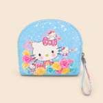 Girls Hello Kitty Floral Coin Purse with Wrist Strap - Image 3