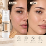 Samoa LumiMelt Radiant Long-Wear Foundation – 402 Light Beige-30ml - Image 2