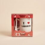 I Love Lebanon Mug with Spoon – Lebanese Flag Design - Image 2