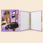 A3 4-Ring Binder – Vintage Car Travel Design