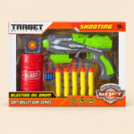Kids Foam Dart Blaster Target Set with Oil Drum