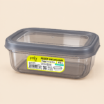 Foly Life Peggy Rectangular Food Storage Container 670 ml – Smoke Gray