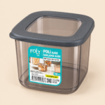 Foly Life Poli Square Food Storage Container 550 ml – Smoke Gray