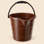 Plastic Utility Bucket with Handle – Black -14 L