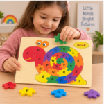 Wooden Snail Alphabet Puzzle - Image 2