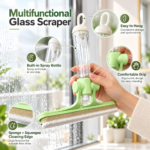 3-in-1 Window Glass Cleaner with Spray Bottle & Squeegee - Image 2