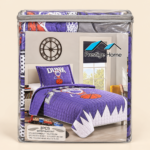 Prestige Home Kids Basketball Bedspread Set 3 Pieces – Purple - Image 3