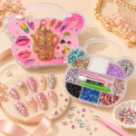 Rhinestone Bedazzling Craft Kit with Bear-Shaped Storage Case - Image 2