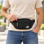 Men's Sport Crossbody Sling Bag & Chest Pack - Black - Image 2