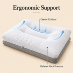 Prestige Home 2 Layers Pillow – White & Gray - Image 3