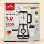 MOMAZ Berlin Series Table Blender 1500W – 1.8L with 2 Portable Bottles - Image 4