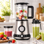 MOMAZ Berlin Series Table Blender 1500W – 1.8L with 2 Portable Bottles - Image 2