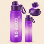 Gradient Sports Water Bottle with Flip-Top Lid & Measurement Markings – 1000ml
