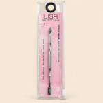 LISA Professional Stainless Steel Double-Ended Cuticle Pusher No. 1