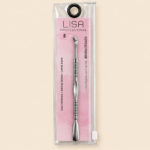 LISA Professional Stainless Steel Double-Ended Cuticle Pusher No. 5